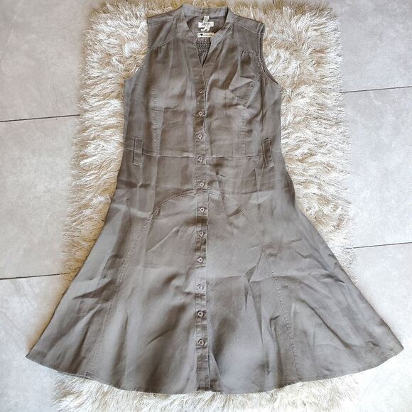 Malvin Hamburg I Love Linen Dress Button Down Size Medium Coastal  Casual - Picture 13 of 13